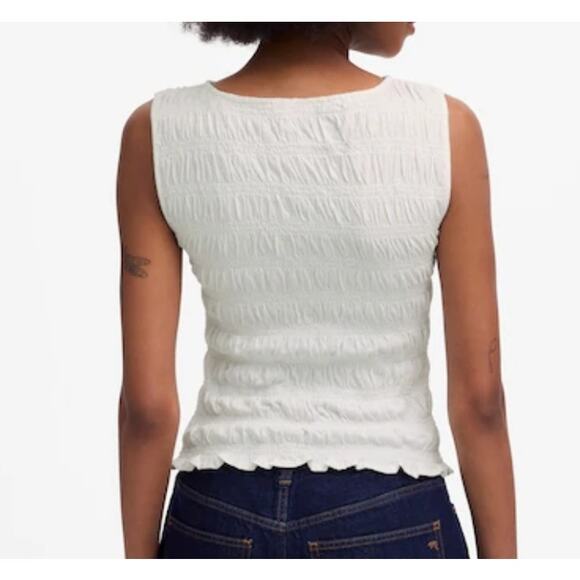 Madewell Smocked Boatneck Tank Size XXS - Picture 4 of 6